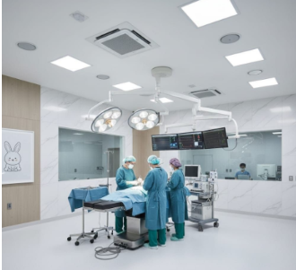 ánh sáng trắng lạnh, giúp các hoạt động trong không gian này tỉnh táo và tập trung hơn